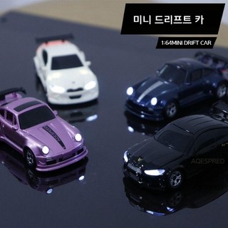 터보레이싱 드리프트 미니 RC카 미니 리모컨 시뮬레이션 데스크탑, 1개, F.미니포르쉐레이크블루-C충전+드라이버