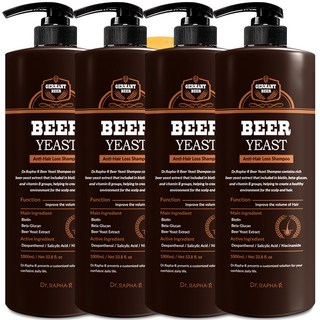 닥터라파알 맥주 효모 샴푸, 1L, 4개