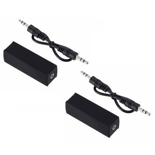 Aux 오디오 노이즈 필터 그라운드 루프 자동차 스테레오 시스템 홈 스테레오용 제거 3.5mm 2 개, 1개