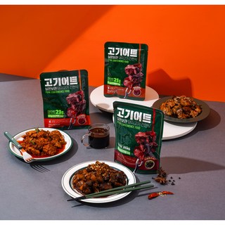 [고기어트] 5차재입고 바로먹는 실온보관 저지방돼지고기 단백질 헬스식단 3종 혼합, 9세트, 120g
