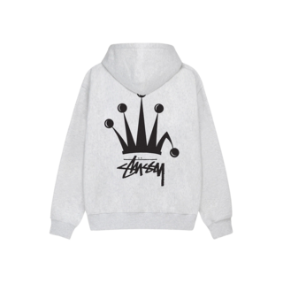 스투시 리갈 크라운 후드 집업 애쉬 헤더 (24SS)