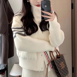 디아리스 백화점 판매급 여성 니트 숏패딩 점퍼