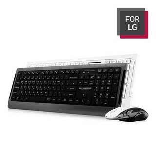 For LG 무선키보드마우스세트 MKS 8000 (덮개 포함), 블랙, 블랙