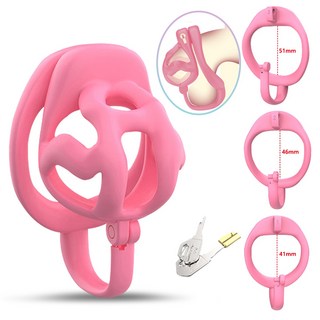 HESEKS 남용 SM구속셋트 통기정조자물쇠 음경발기금지 초보자에게 적합 정조대, 1개, pink 대표 이미지 - 남자 정조대 추천
