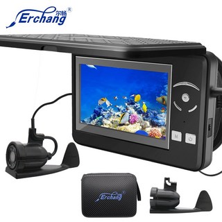 어군탐지기 어탐기 Erchang 수중 낚시 카메라 4 배 디지털 줌 4.3 인치 4000mAh 15m 적외선 겨울 어부 카메라 어군 탐지기 F431B, 01 CHINA, 1개