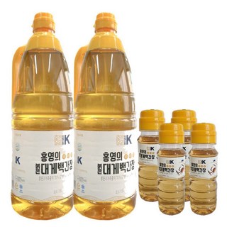 홍영의 붉은 대게 백간장 1.5L 2개 맑고 투명한 홍게간장 백간장100m 4개 증