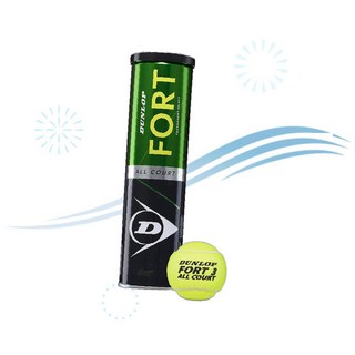 DUNLOP 던롭 테니스 공 볼 테니스공 Fort 올 코트 TS 클레이 하드 잔디 코트용 XU