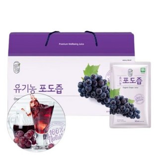그린애 유기농 포도즙, 90ml, 60개 12 그린애 설탕없는 유기농 포도 농축액 과즙 90ml 30포, 그린애 설탕없는 유기농 포도 농축액 과즙, 90ml,