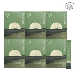 바른 국내산 저분자 발효 곡물효소, 90g, 6박스