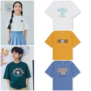 탑텐키즈 공용)어바웃모먼트 쿨에어 코튼 반팔티(MKF2TS3807)