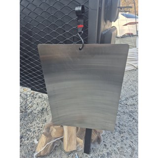 스텐 도마 캠핑 추천 국내산 스테인리스304 도마 이니셜각인 무료, 1개, 실버(타공 있음)