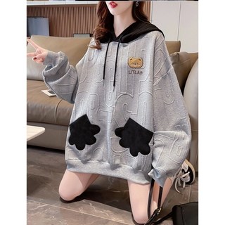 여성 장갑 오버핏 티셔츠