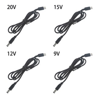 팬 테이블 램프 라우터 모뎀용 USB C Type C PD 12V 5 5x2 1mm 변환기 케이블, 1개
