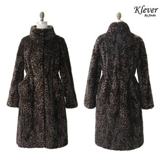 [진도] [최초가 1090000원] Klever 밍크 스크랩 브라운 밍크코트 (K2W1MC87_)