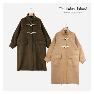 써스데이아일랜드 Thursday Island 하이넥 더플 코트(T218MCT232W) 275865 써스데이아일랜드코트 써스데이아일랜드 Thursday Island 하이넥 더플 코트(T218MCT232W) 275865 써스데이아일랜드코트