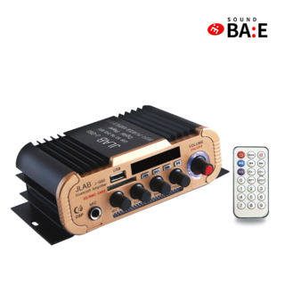 초소형앰프 오토바이앰프 2채널 미니 업소용 매장용 가게 오디오 120W, 검정색, 앰프만(단품)