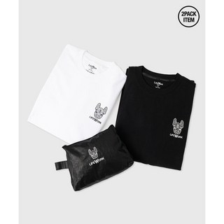 라이프워크 2PACK 오버핏 반팔 티셔츠 LW235TS901 (LW225TS901 리오더)