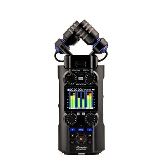 ZOOM H5studio PCMIC 32bit 19.4 XY 4 6 줌 핸디 레코더 리니어 레코더 블랙 플로트