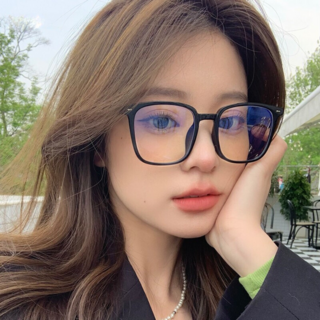 Blissora 사각 뿔테 블루라이트 차단 안경 남녀공용