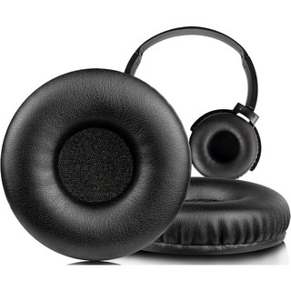 SOULWIT 교체용 이어패드 쿠션 -호환 모델 소니 Sony MDR-XB450/XB450AP/XB550 헤드폰 소음 차단 폼이 포함 1쌍, Protein Leather, Black, 1개