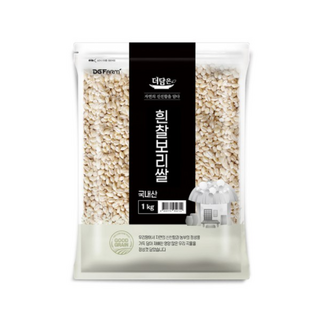 더담은 국산 흰찰보리쌀, 1kg, 1개