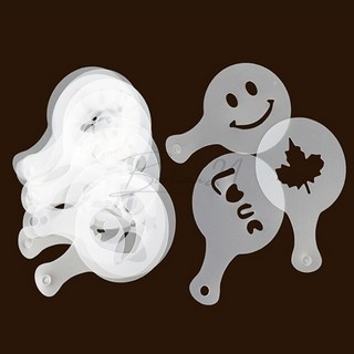 라떼아트틀 도안 16종 라떼아트원데이 홈카페분위기 라떼아트하트 라떼아트도구 라떼아트틀도안16종 커피재료 1개 상품 이미지