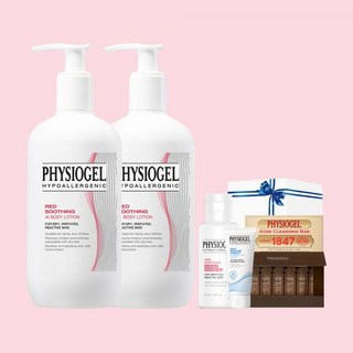 피지오겔 AI 바디로션 400ml 2개 +레드수딩 젠틀포밍젤 + 기프트, AI바디로션2개+기프트+포밍젤55ml