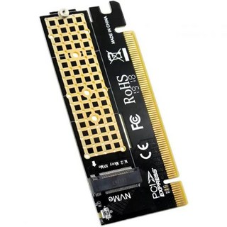 M.2 NVME PCIE를 어댑터로 SSD PCIE X16 확장 카드 컴퓨터 어댑터 인터페이스 M.2에서 Nvme를 Pcie, M.2 NVME PCIE를 어댑터로 SSD PCIE X, 1개