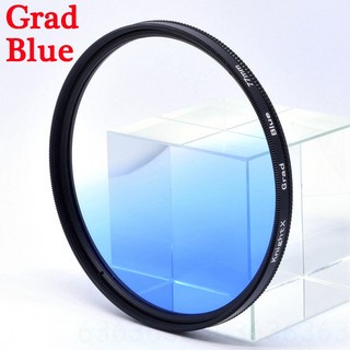 KnightX-UV CPL ND Star colse up 매크로 카메라 렌즈 필터 캐논 니콘 52mm 55mm 58mm 67mm 77mm 가변 ND2 ND400 ND1000, 10 Grad Blue_04 58mm, 1개