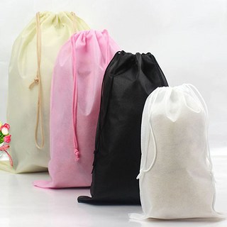 부직포 주머니 더스트백 천 조리개 신발 파우치 가방 선물 포장, 부직포 화이트 25-30