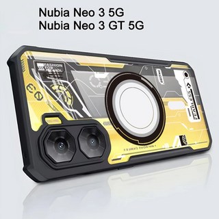 ZTE 누비아 네오 3 GT 케이스를 위한 고급스러운 전화 케이싱 네오 2 네오 3 5G NO.6를 위한 명확한 아크릴 떨어짐 예방 매우 네네네네오 3 5G NO.17