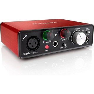 포커스라이트 스칼렛 솔로2세대 USB 오디오 인터페이스 및 프로 툴 첫 번째