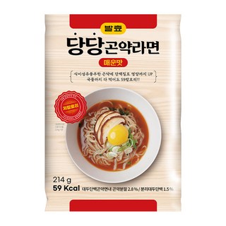 당당발효곤약라면 59 칼로리, 214g, 3개