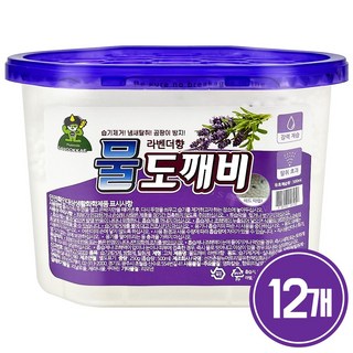 습기제거제 제습제 산도깨비 물도깨비 라벤더향 (제습량500ml), 12개, 500ml