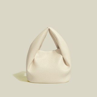 TOPMOX 핸드백 구름 모양 플리츠 가죽 숄더 크로스백