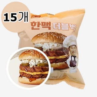 한맥 더블벅 210g x 15개 대표 이미지 - 편의점 햄버거 추천