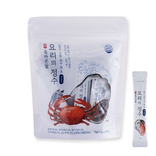 올바른가 요리의정수 멸치 국물 조미료 분말육수 해물맛 20개입 1팩, 70g, 1개