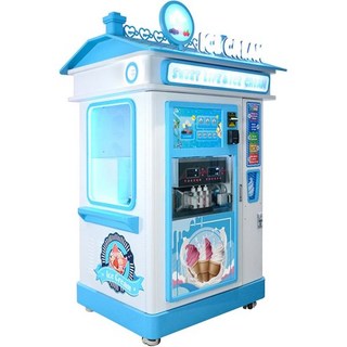 리모컨과 3가지 맛 혼합 시스템이 있는 24시간 연중무휴 자동 아이스크림 자판기 광고 화면과 상업용 등급 압축기가 제조기, 리모컨과 3가지 맛 혼합 시스템이 있는 24시간 연중무