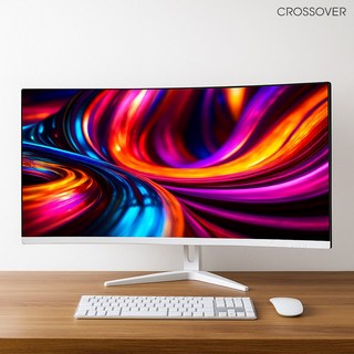 크로스오버 34WG165Hz 커브드 화이트 86cm 와이드 게이밍 모니터