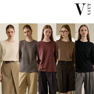 [보브] 메탈 로고 보트넥 티셔츠