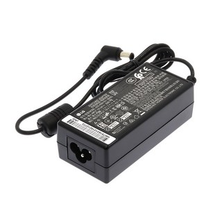 LG 19V 1.3A 1.7A 2.1A (6.5) 정품 모니터 TV 어댑터 LCAP26B-E 32LH560B 29WP500 27MP500W 24MP77SM 충전기, 어댑터+전원케이블, 1개, 블랙
