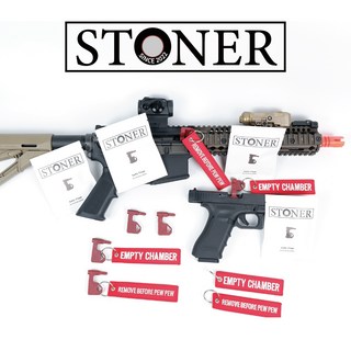 스토너 Safety Flag 세이프티 플레그 약실 안전목 (에어소프트건/5.56/9mm/45구경), 키링 미포함 기본 단품 1개, 1개