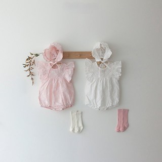 리틀문라이트 패션날개(롬퍼+보넷) 신생아 여름 바디수트 롬퍼