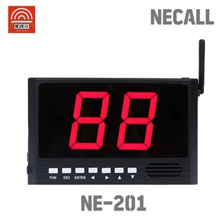엔이콜 수신기(번호표시기 모니터) NE-201 3가지색상, 블랙, 1개