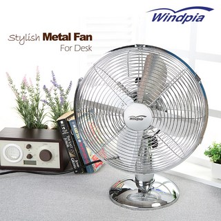 윈드피아 30cm 메탈선풍기 WF-1200 인테리어 엔틱선풍기 매장선풍기, 실버