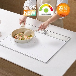 쿠첸 3구 인덕션 전기레인지 1등급 베이지 플렉스존 개별화구 All 3400W 출력 CIR-EW33KD2B1 자가설치, 프리스탠딩, 8cm 자가설치