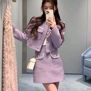 슬림핏 고급스러운 트위드투피스 세트