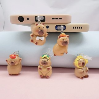 귀여운 카피바라 충전단자 보호캡 먼지마개 C타입 폰꾸