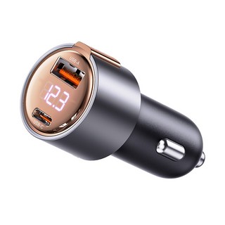 Toocki 75W LED 디스플레이 차량용 충전기 – USB-A 및 USB-C 포트, 로즈 골드 갤럭시a7용배터리 Toocki 75W LED 디스플레이 차량용 충전기 – USB-A 및 USB-C 포트, 로즈 골드 갤럭시a7용배터리