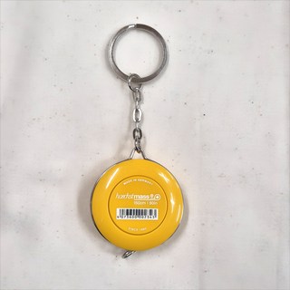 독일제 열쇠고리 원터치 자동줄자 피코줄자 원형줄자 150cm 60inch (색상선택) 헥스더마스, 1개, 옐로